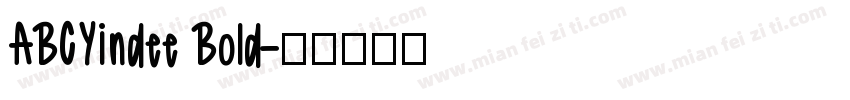 ABCYindee Bold字体转换
